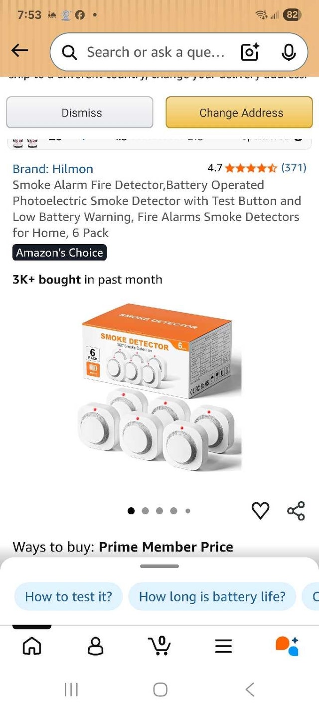 Hilmon Smoke Detector 6-Pack
