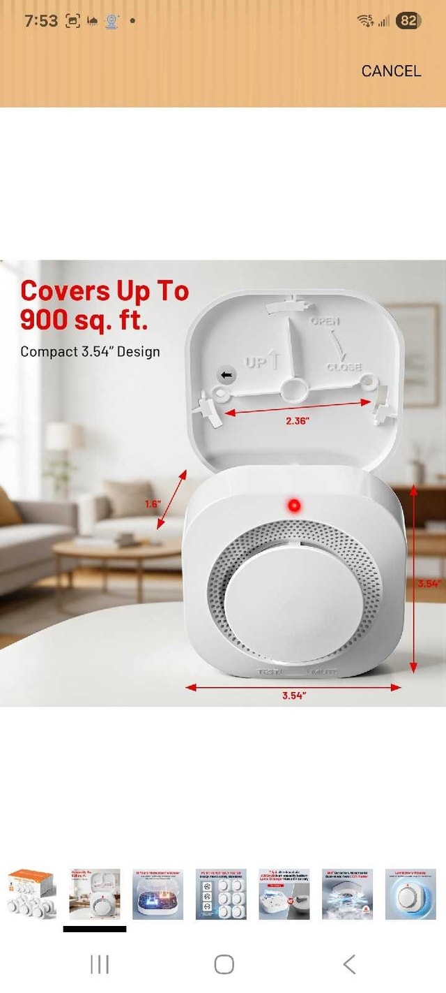 Hilmon Smoke Detector 6-Pack - photo 2
