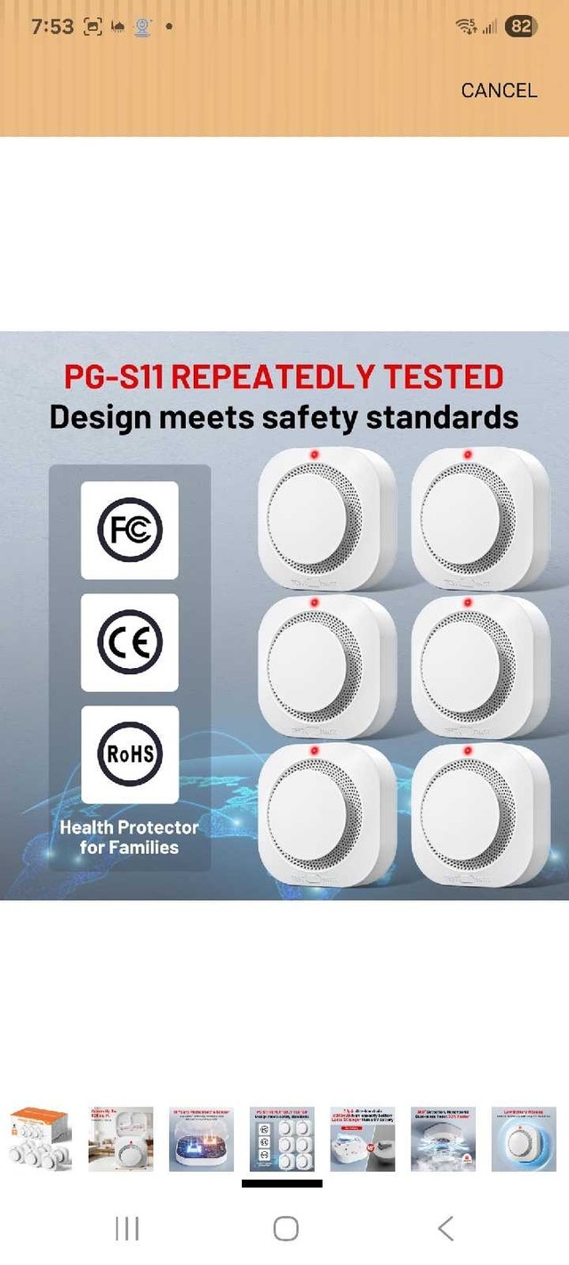 Hilmon Smoke Detector 6-Pack - photo 4