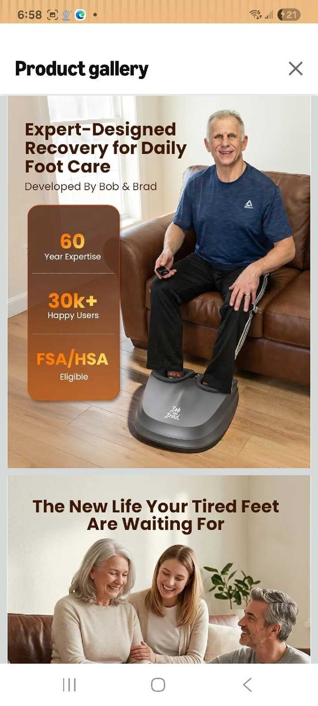New open Box Bob and Brad Foot Massager - photo 2