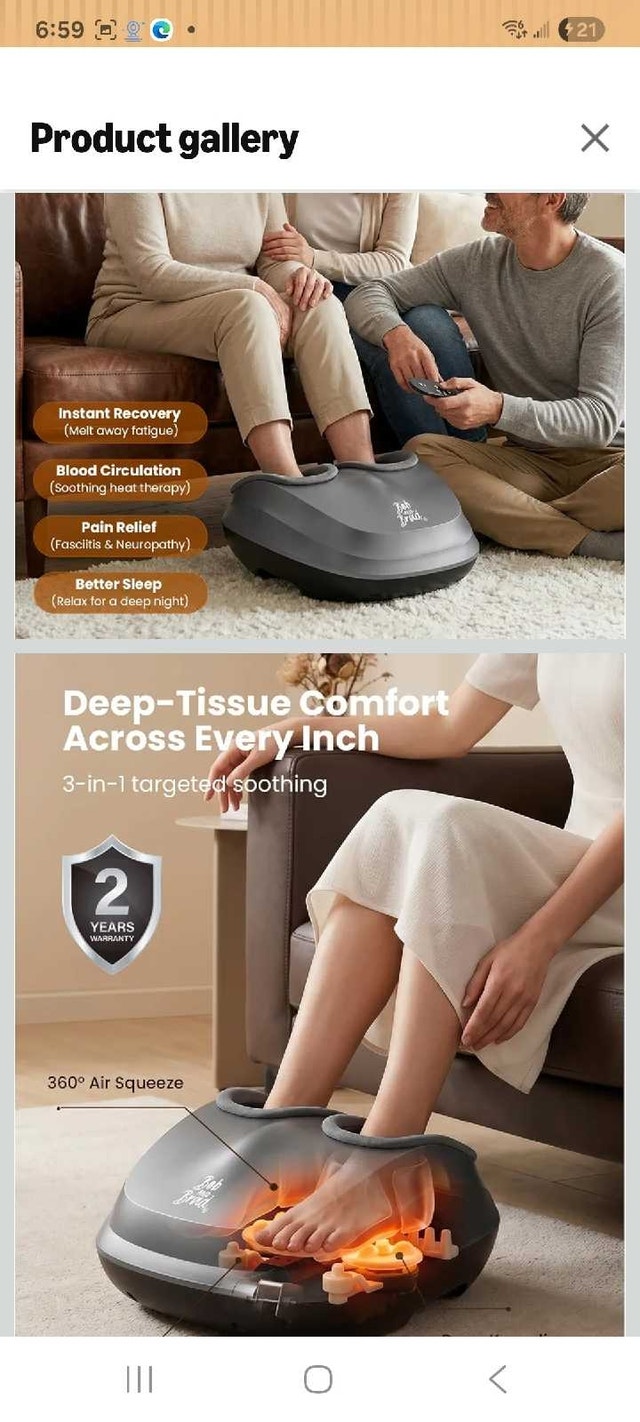 New open Box Bob and Brad Foot Massager - photo 3