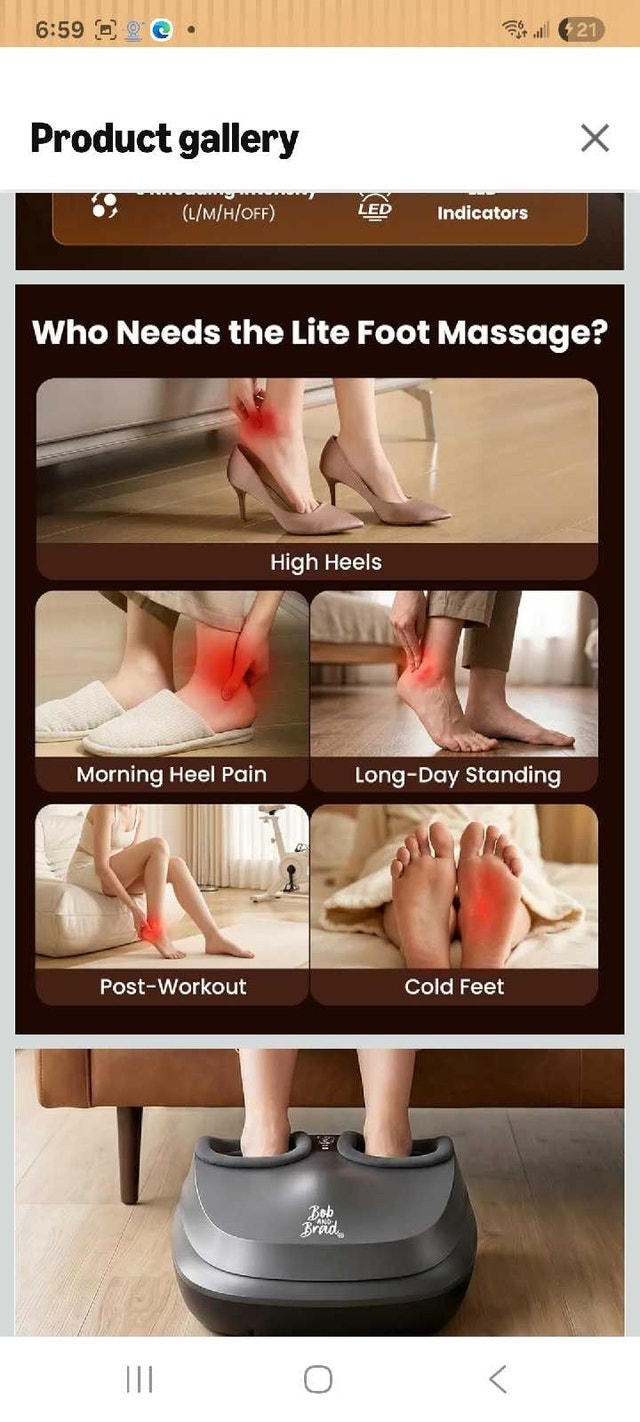 New open Box Bob and Brad Foot Massager - photo 5