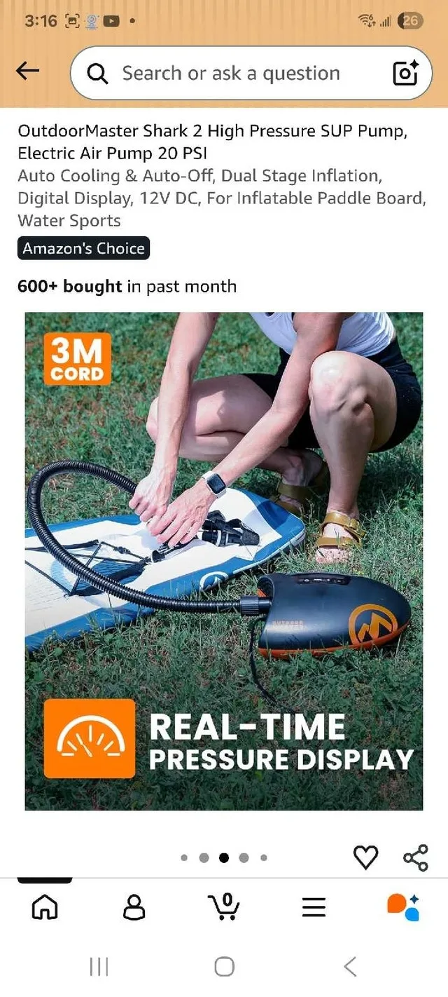 OutdoorMaster Shark 2 High Pressure SUP Pump - photo 5