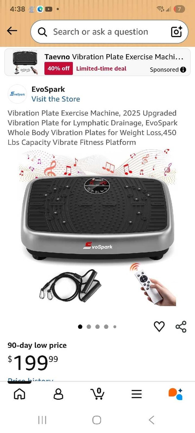 EvoSpark Vibration Plate Exercise Machine