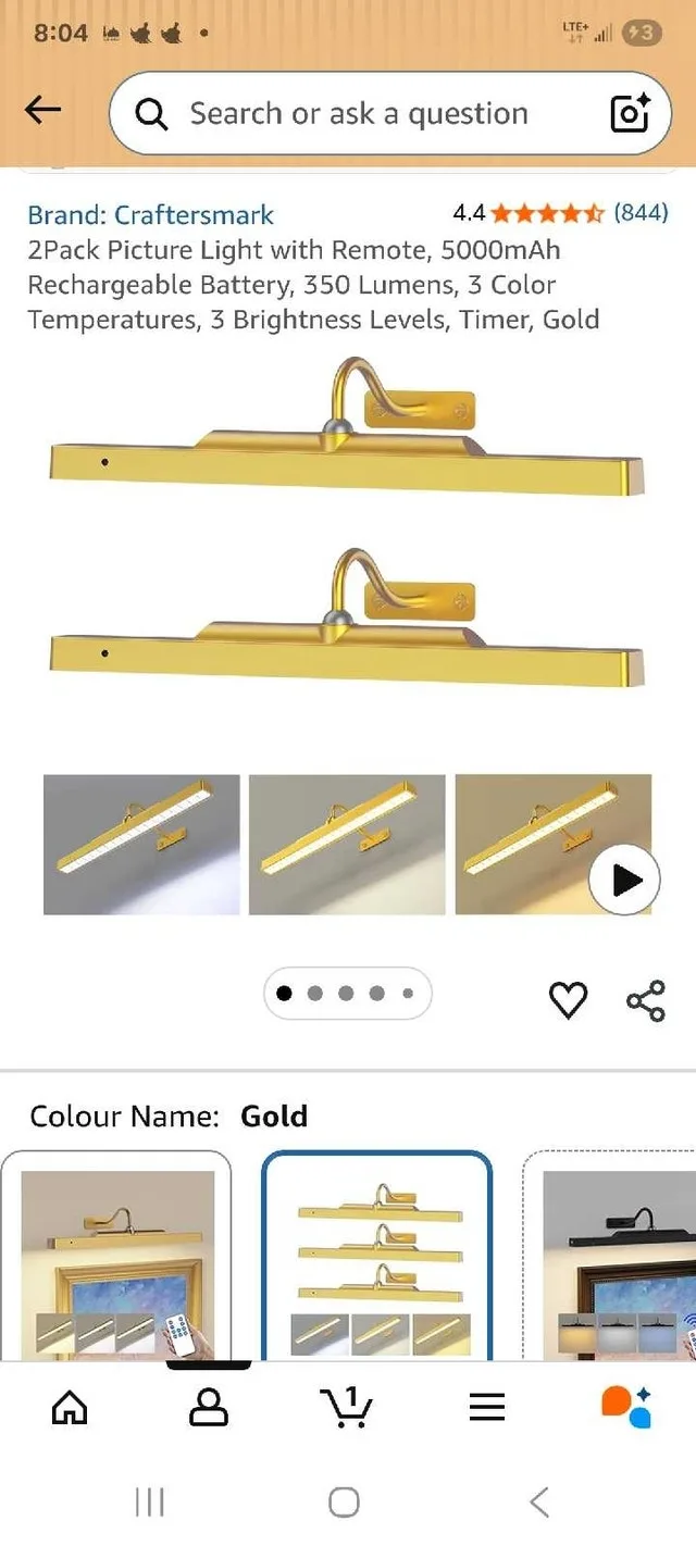 Craftersmark Picture Light