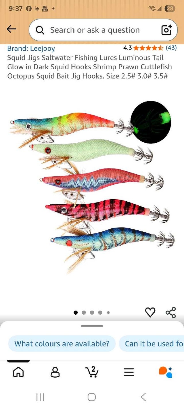 Leejooy Squid Jig Saltwater Fishing Lures