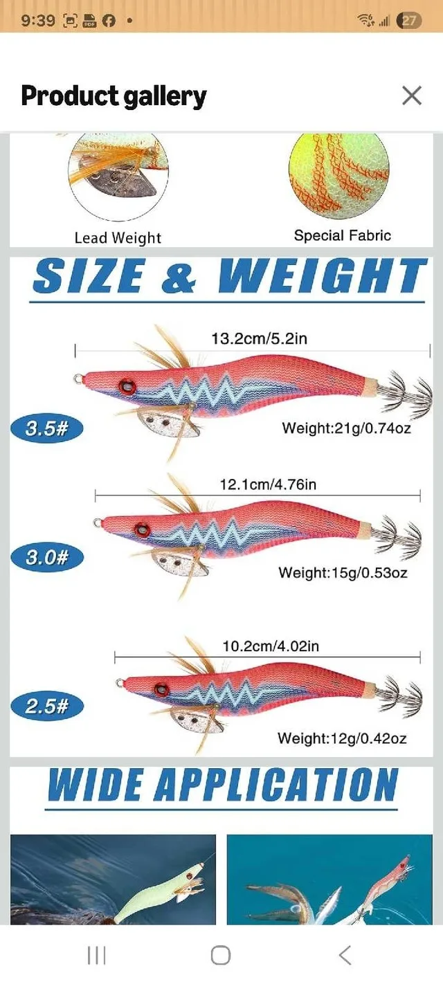 Leejooy Squid Jig Saltwater Fishing Lures - photo 5