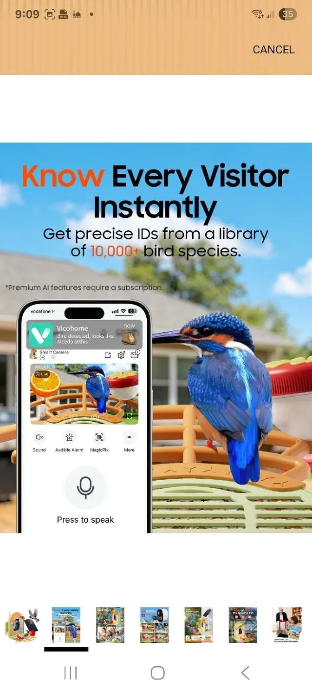 Camii Smart Bird Feeder with Camera - photo 3