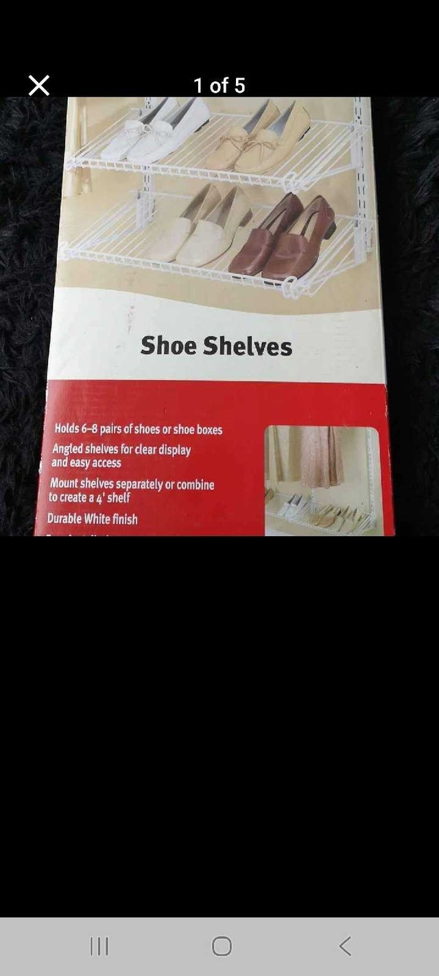 Rubbermaid Shoe Shelves