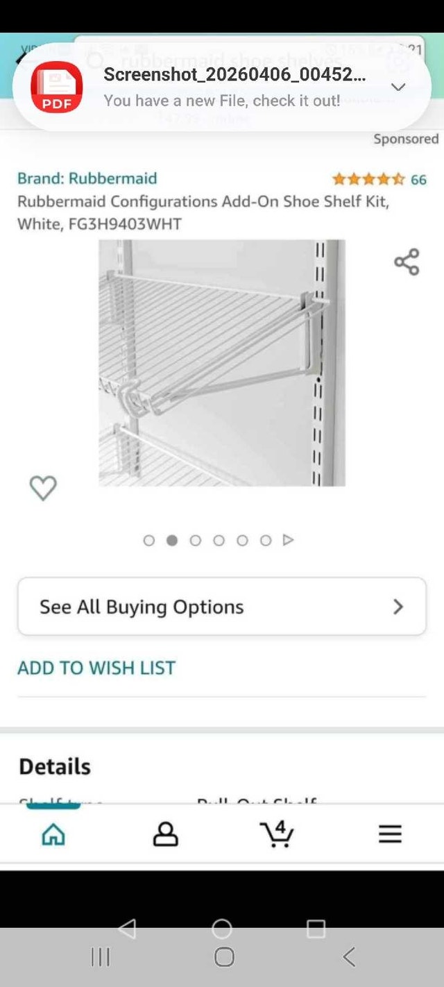 Rubbermaid Shoe Shelves - photo 5