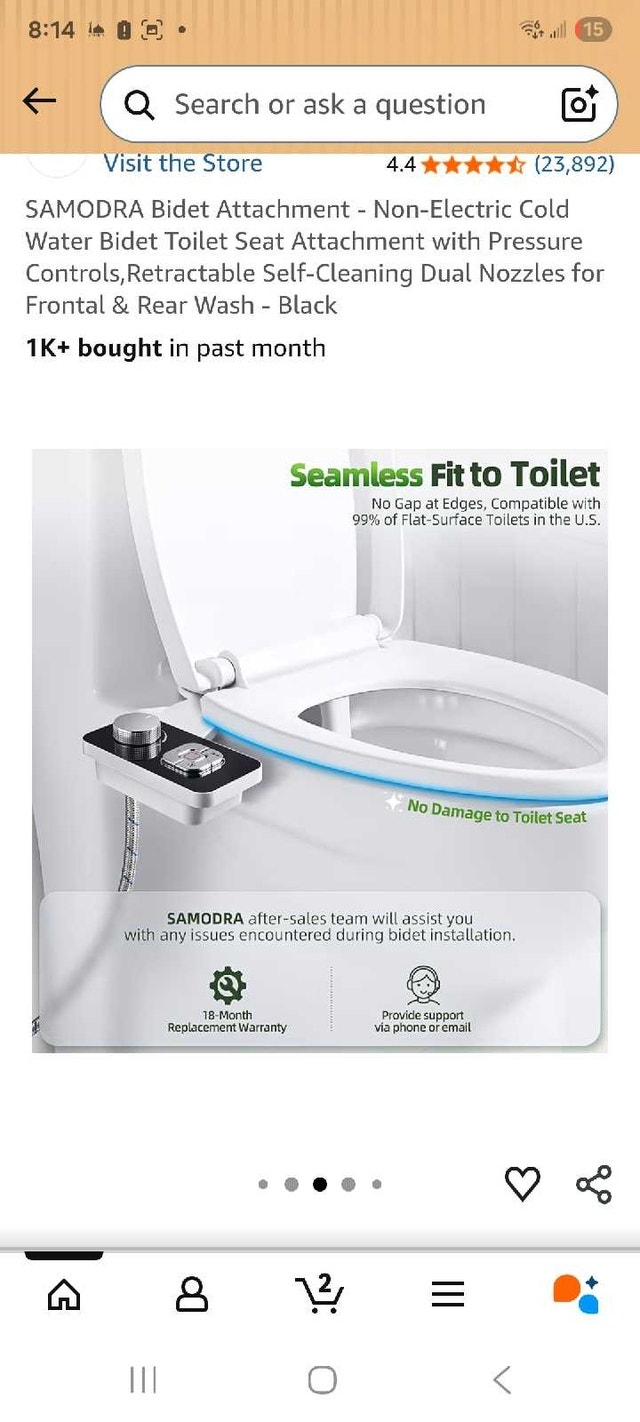 Samodra Bidet Attachment - photo 5