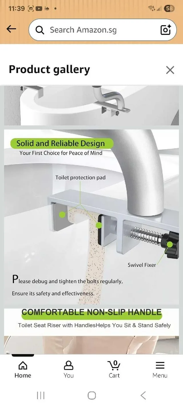 Nococar Toilet Safety Rail - photo 3