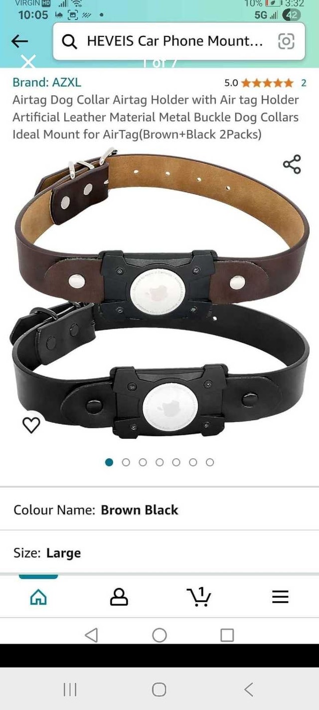 AZXL AirTag Dog Collar