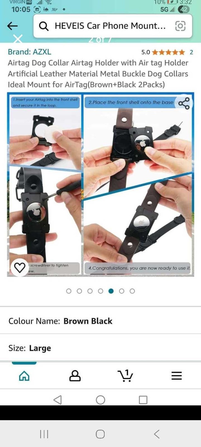AZXL AirTag Dog Collar - photo 2