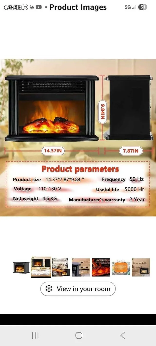 Donyer Power Electric Fireplace - photo 2
