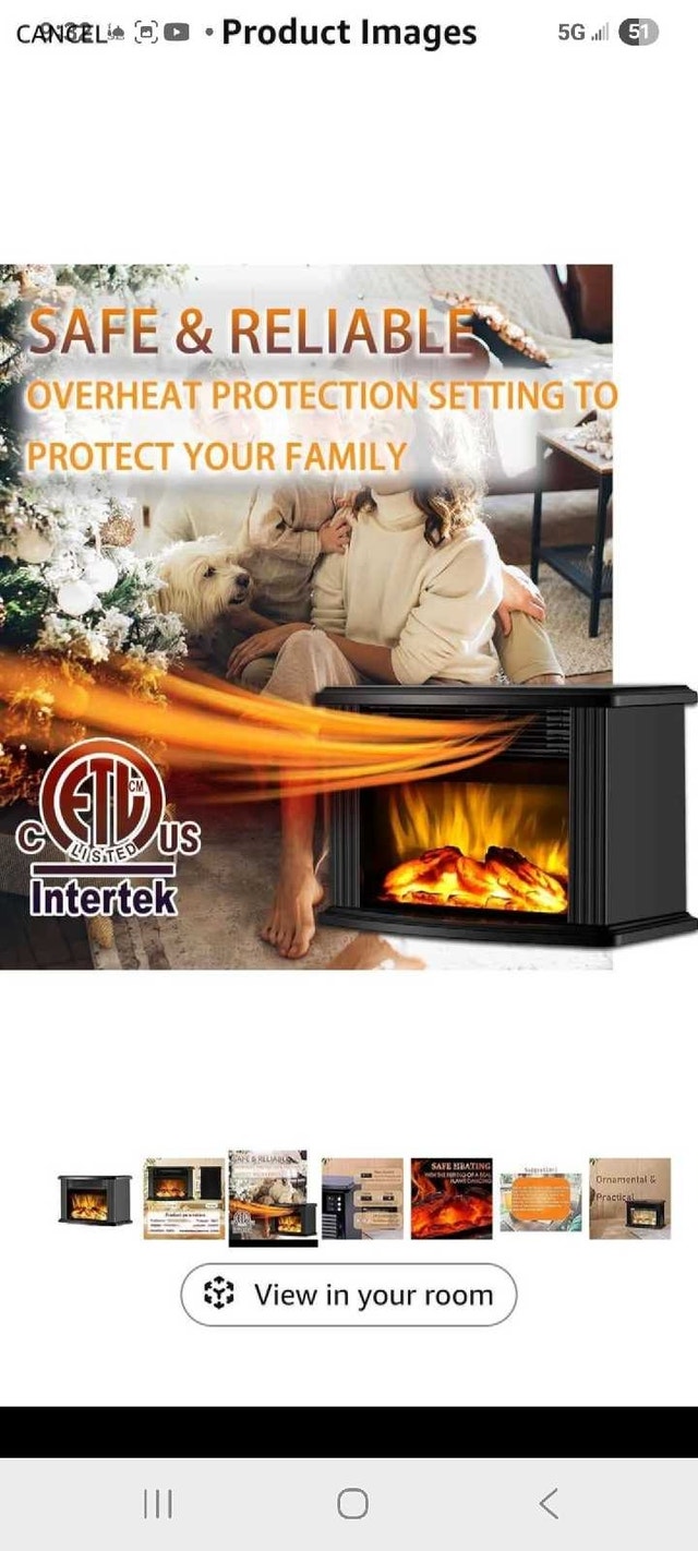 Donyer Power Electric Fireplace - photo 3