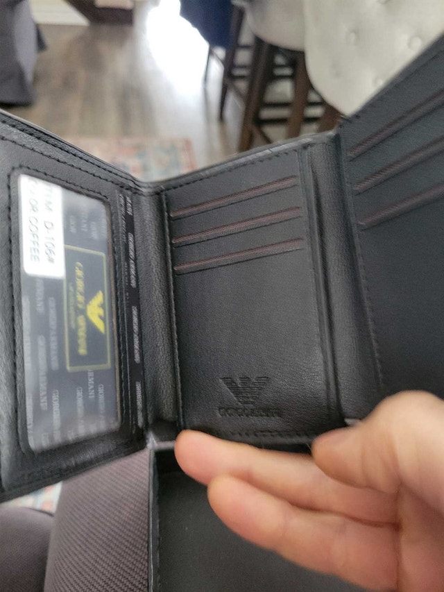 NEW Giorgio Armani Wallet genuine leather - photo 4
