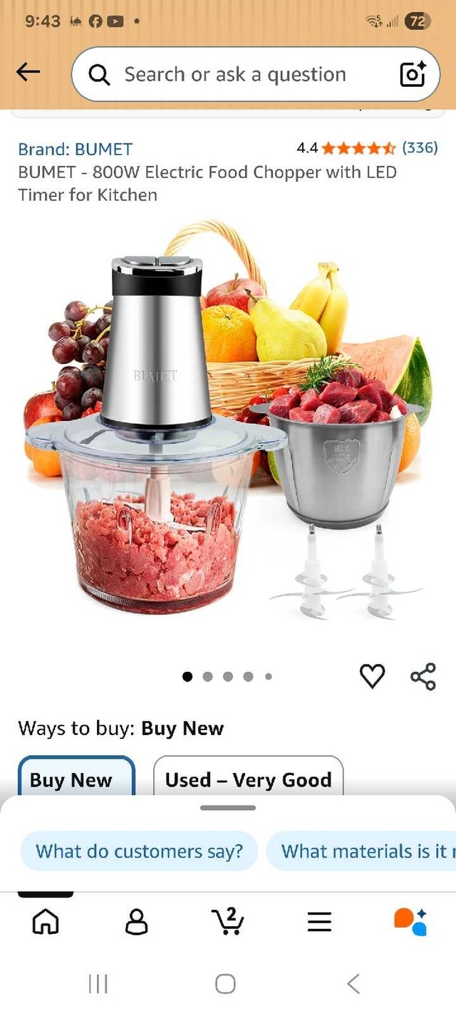 BUMET Electric Food Chopper