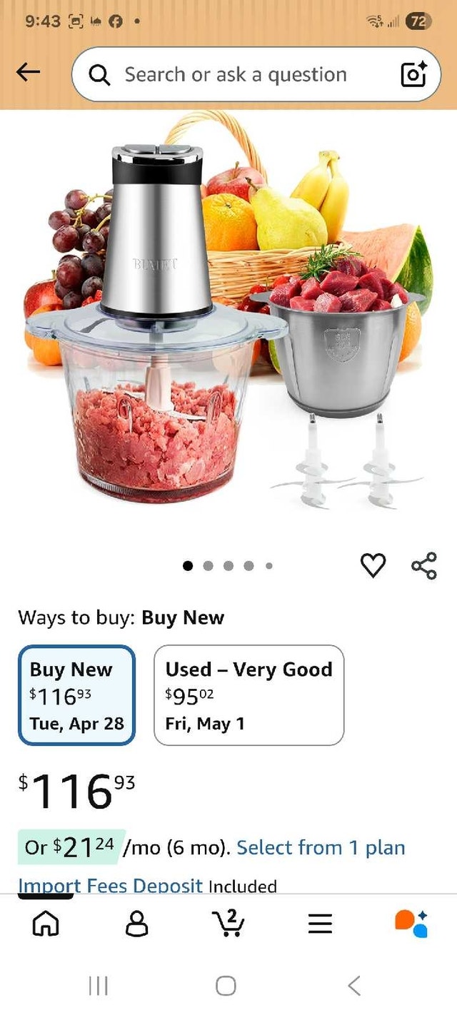 BUMET Electric Food Chopper - photo 2