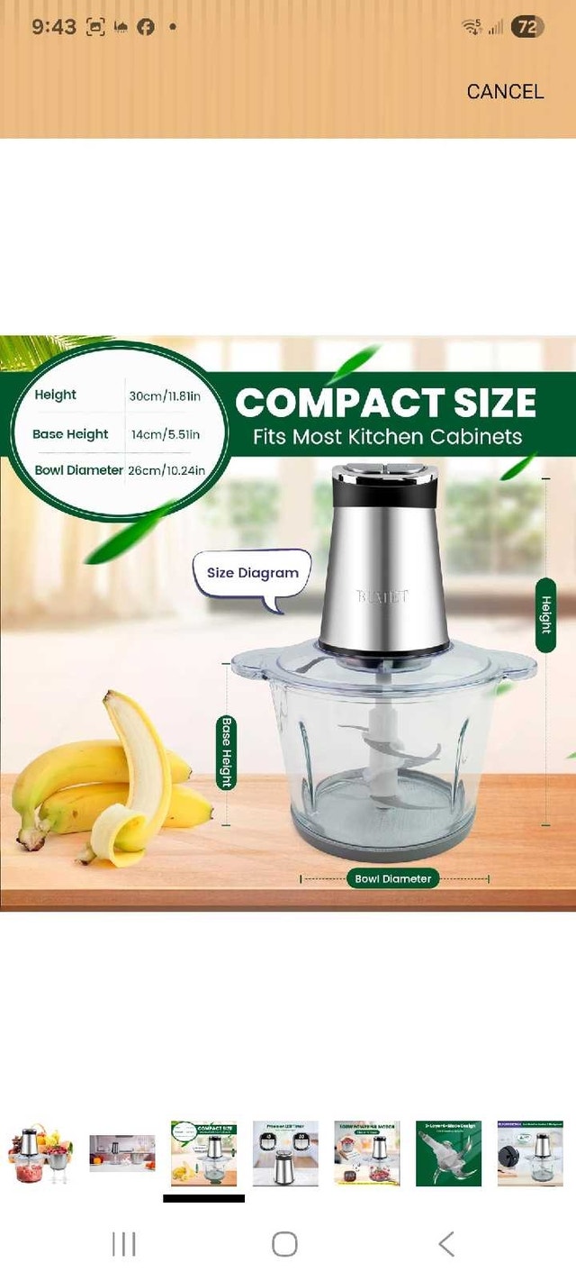 BUMET Electric Food Chopper - photo 3