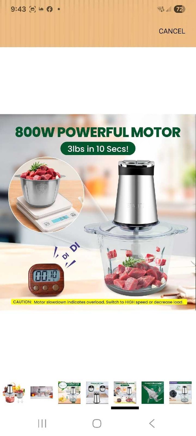 BUMET Electric Food Chopper - photo 4