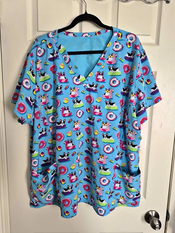 Cute scrub shirt 3xl