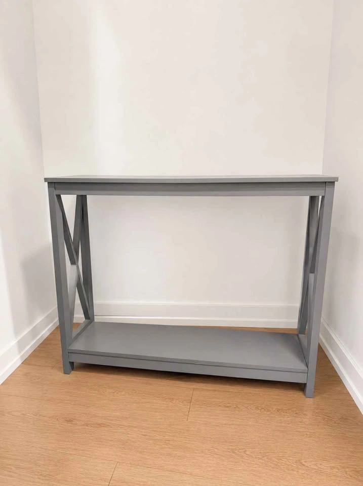 Gray Console Table, 2-Layer - photo 5