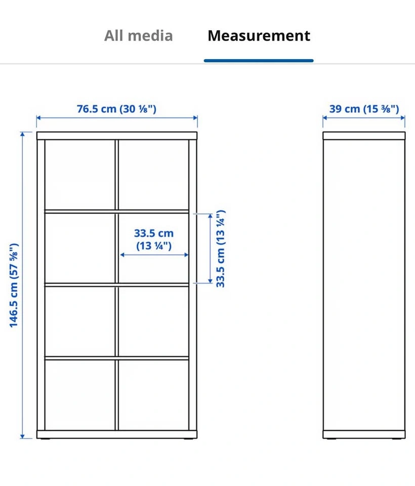 KALLAX 8-Cube Storage Shelf / Bookcase - photo 2