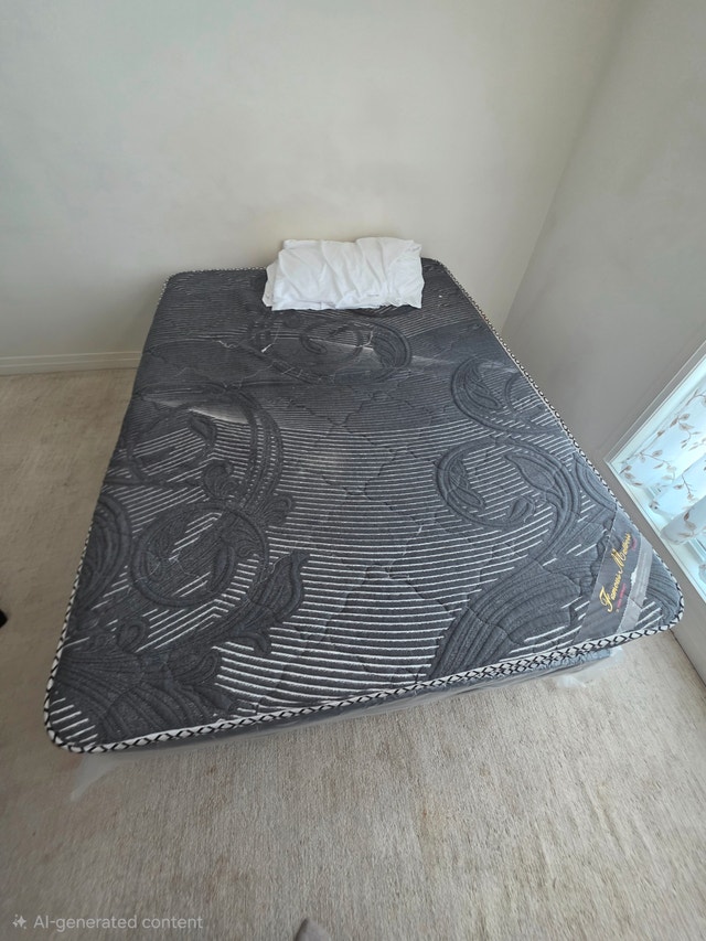 Moveout sale: Queen-Sized Mattress, Spring Board, and Bed Frame - photo 3