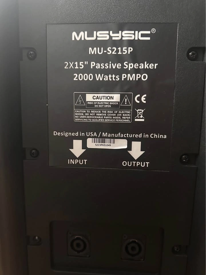 Musysic 5000W Portable PA System with Cordless Microphones - photo 5