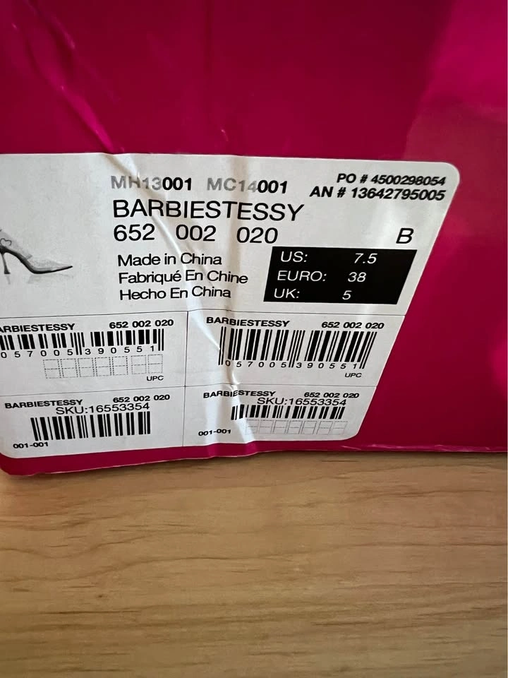 ALDO x Barbie Barbiestessy Fuchsia Monogram Stiletto Heels Size - photo 3