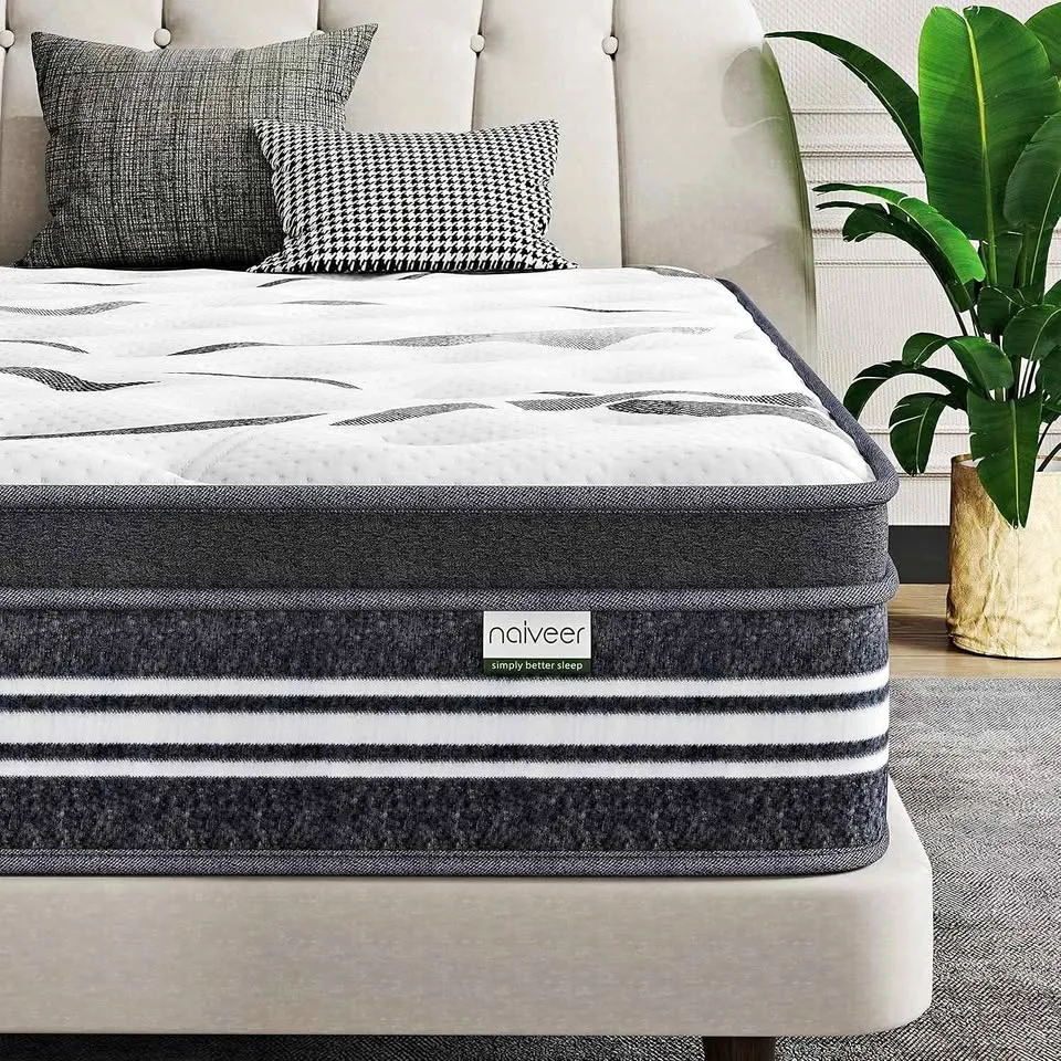 Naiveer Twin/Single Memory Foam Hybrid Mattress NEW thumbnail
