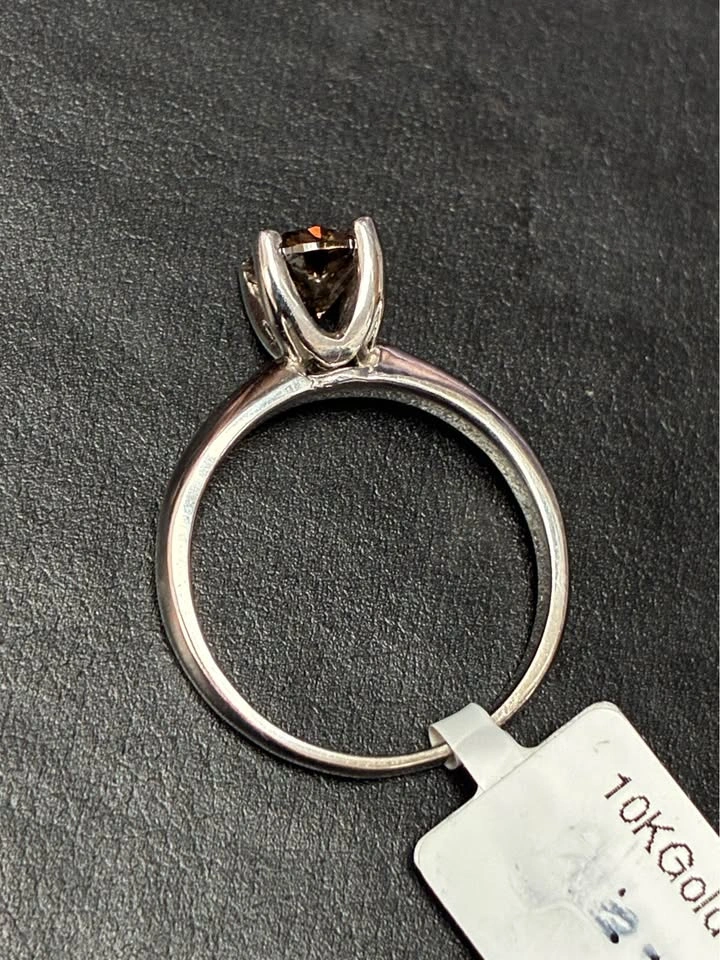 10k Natural Champagne/Chocolate Diamond 0.9ct VS Clarity Size 6 - photo 5