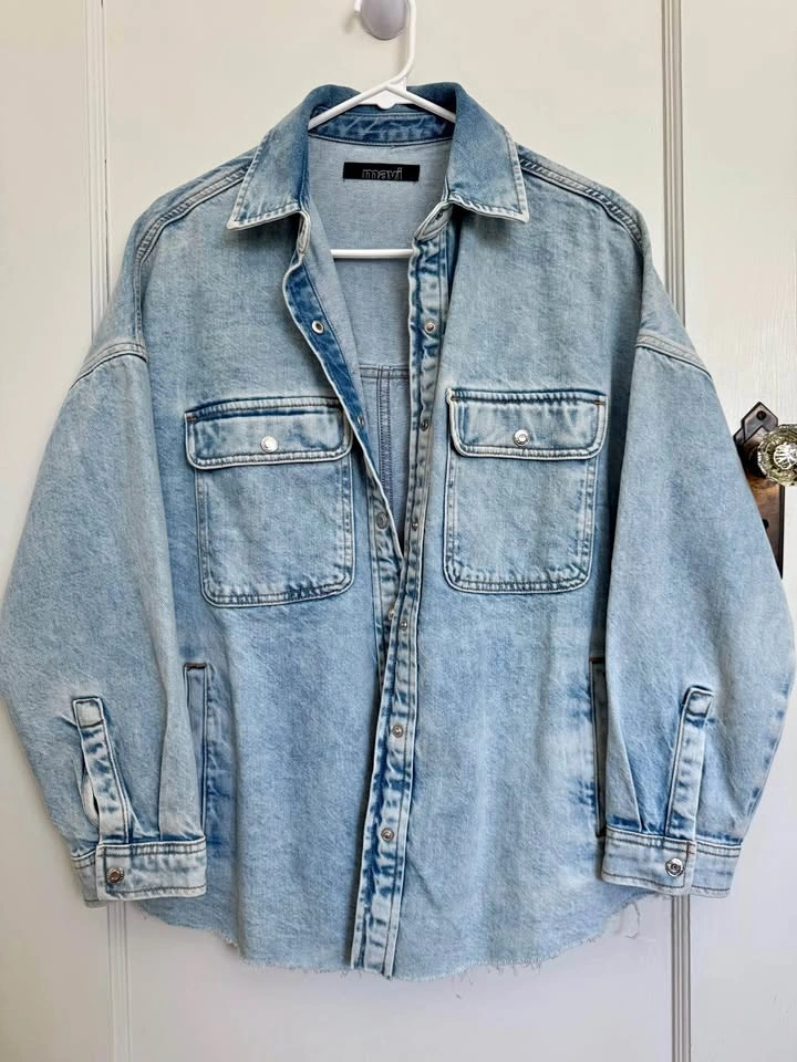 Oversized Denim Jacket - XS