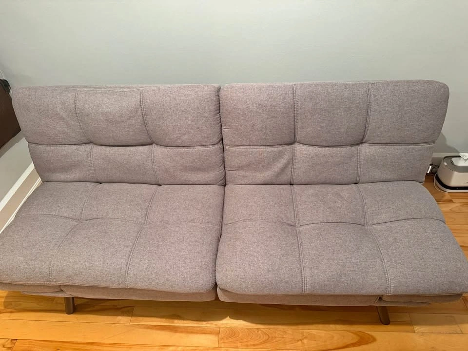 KOMFOTT Convertible Futon Sofa Bed – Grey