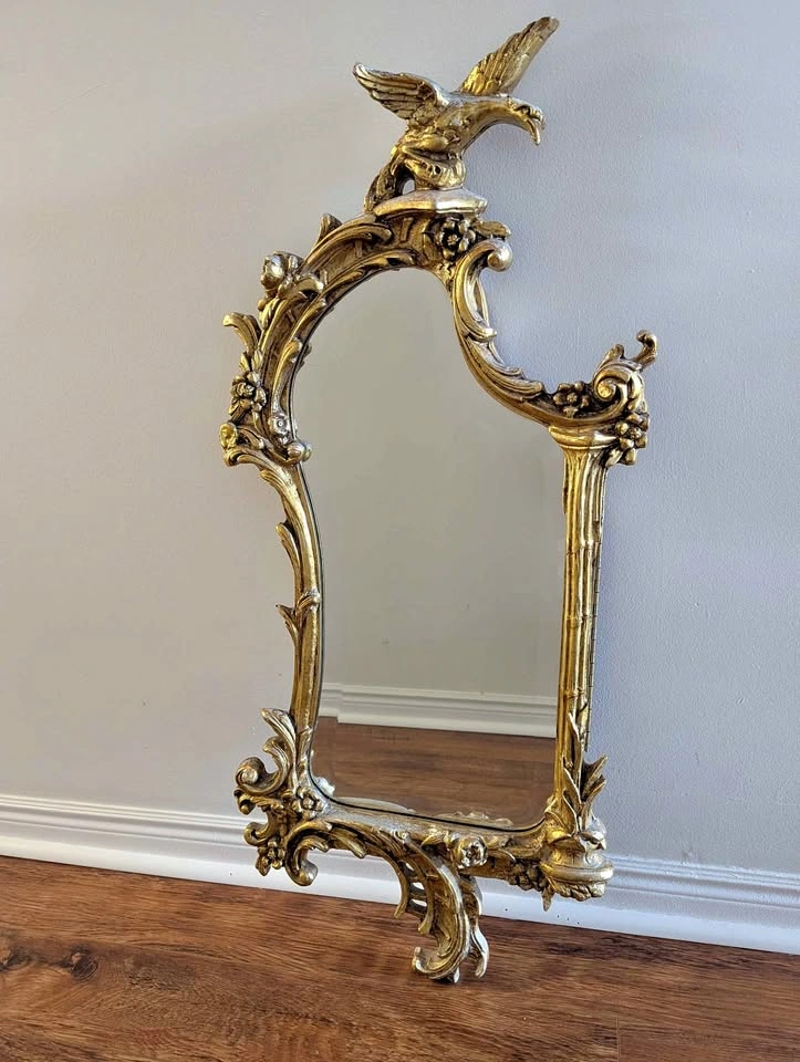 Heavy gold decorative mirror