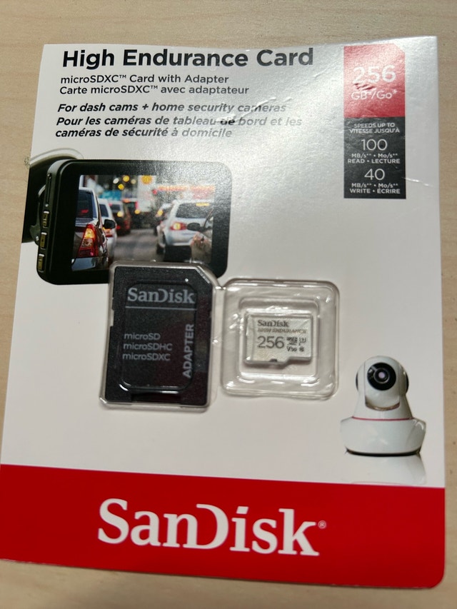 SanDisk High Endurance 256GB microSDXC Card