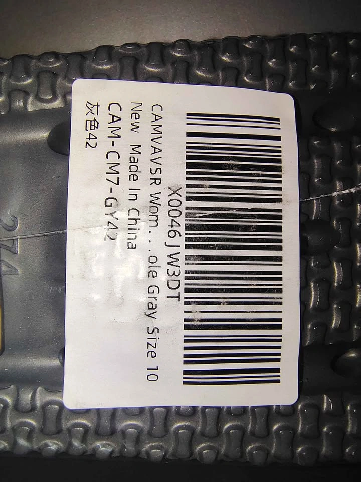 CAMVAVSR Women’s Double Strap Platform Sandals (Gray, Size 10) - photo 3