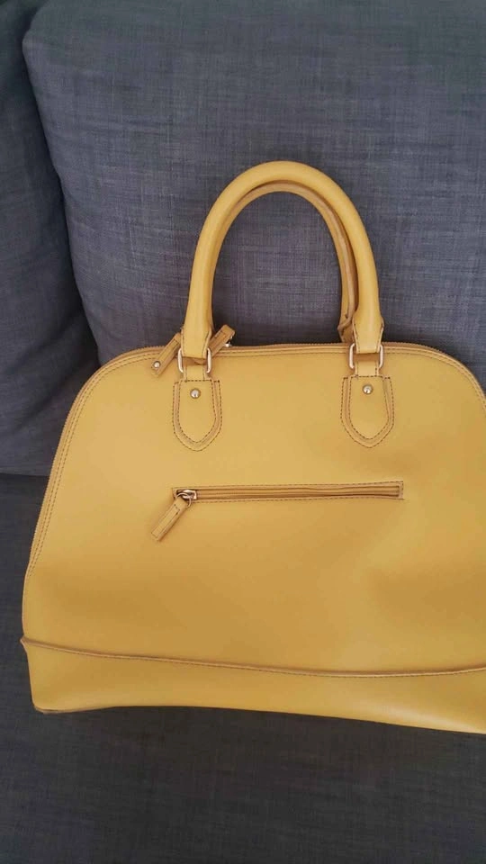 Handbag/purse Faux Leather beautiful yellow - photo 2