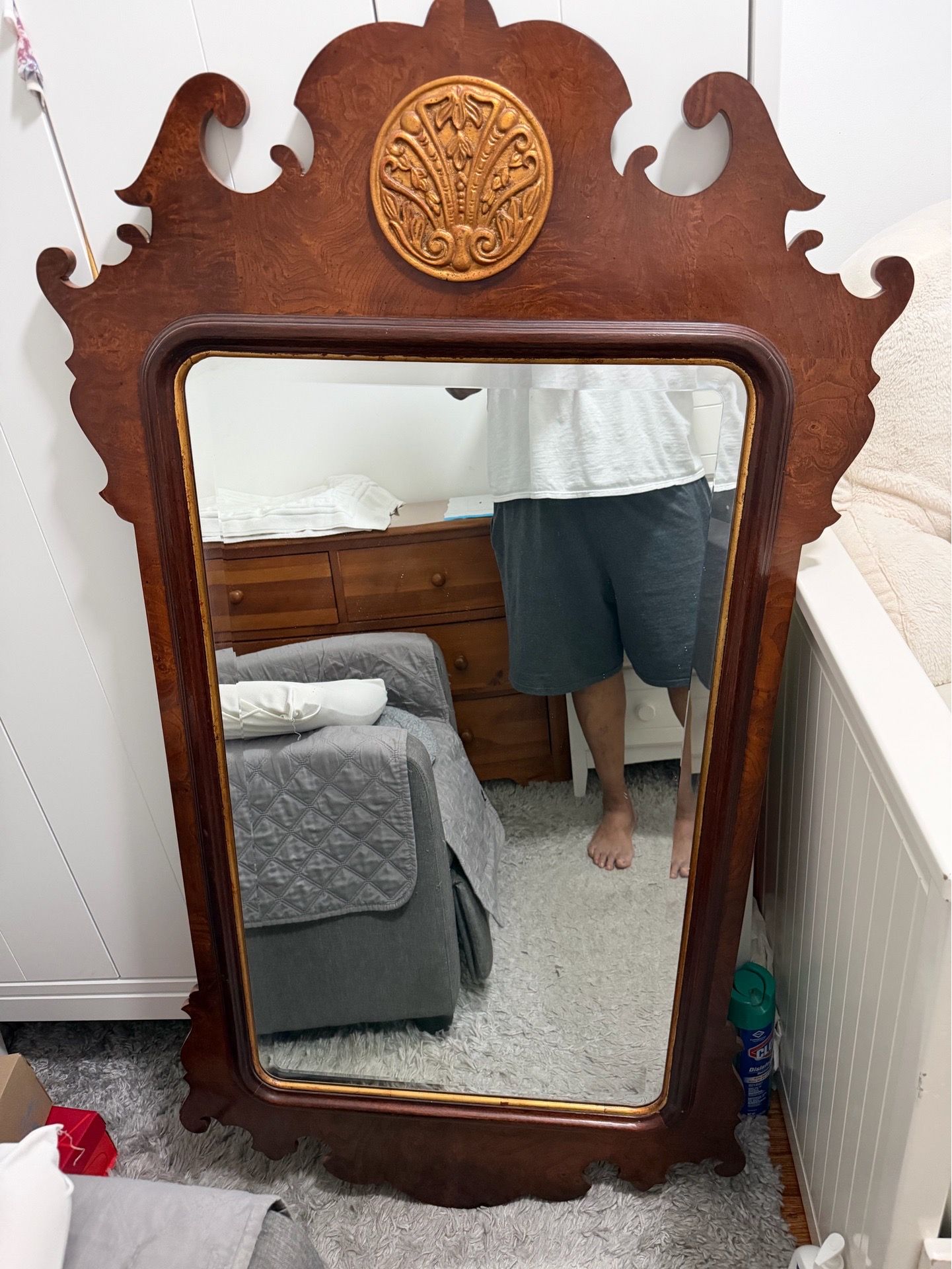 Vintage 1983 Henredon Aston Court Chippendale Mahogany Mirror