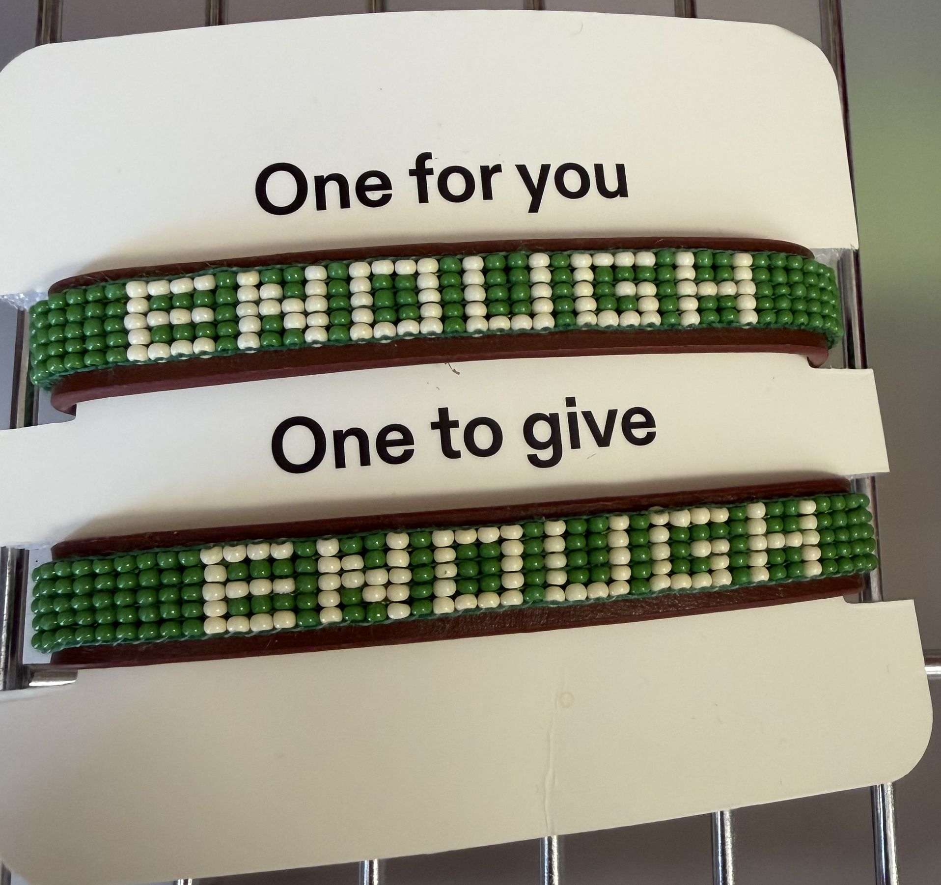 Leather Beaded Bracelet Set Enough - photo 3