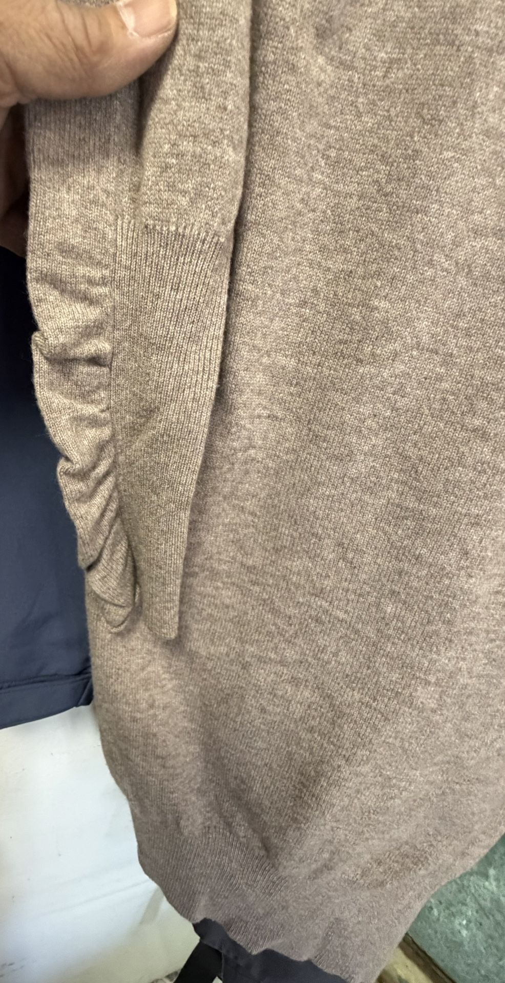 RIVAMONTI Cowl Neck Tunic Sweater with Pockets Ruched Sleeves - photo 3