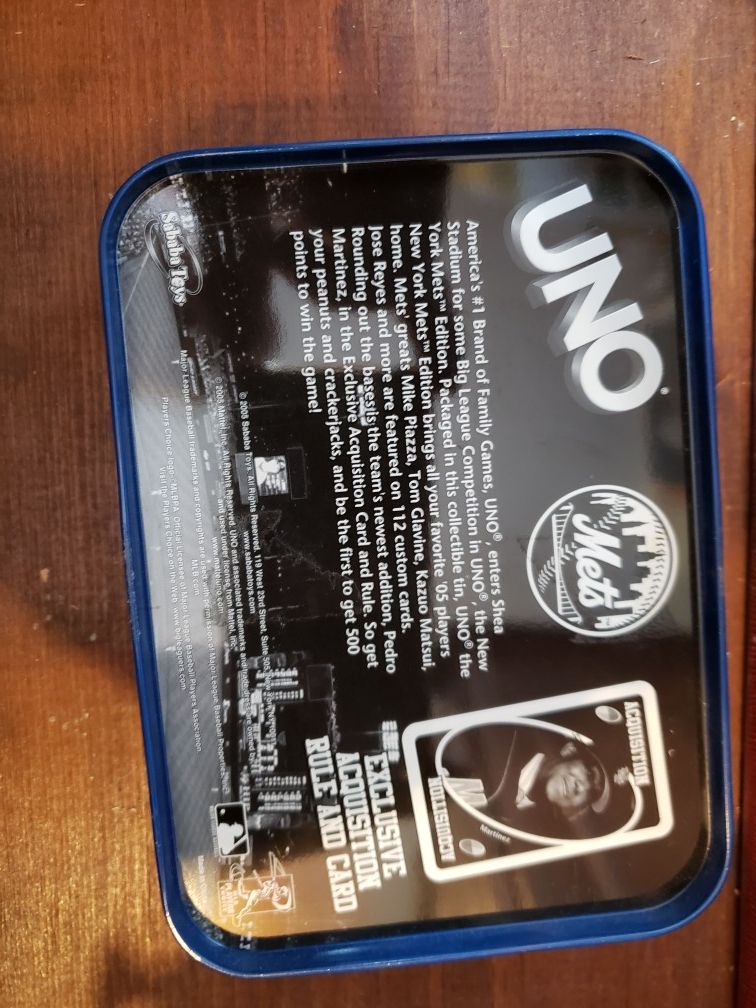 Mets Uno card game - photo 3