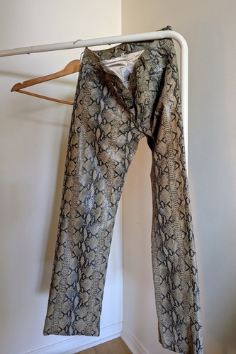 Vintage Camanchi Leathers London Snakeskin Print Pants - 32