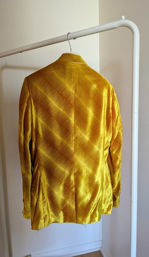 Vintage D&G Dolce & Gabbana Gold Velour Blazer - photo 2