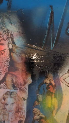 Original Mixed Media Madonna Fan Art Painting Chad Hughes 2016 - photo 2