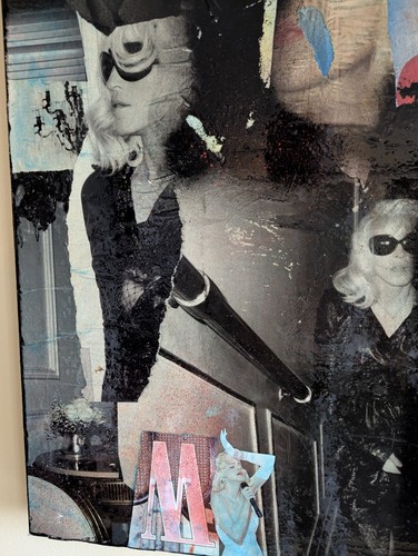 Original Mixed Media Madonna Fan Art Painting Chad Hughes 2016 - photo 4