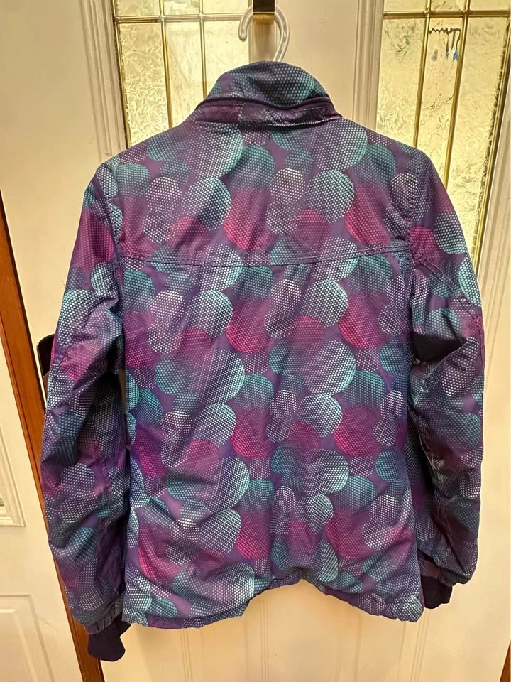 Vintage OP Techride 90s Ski Jacket – Retro Purple Teal Snow Coat - photo 5