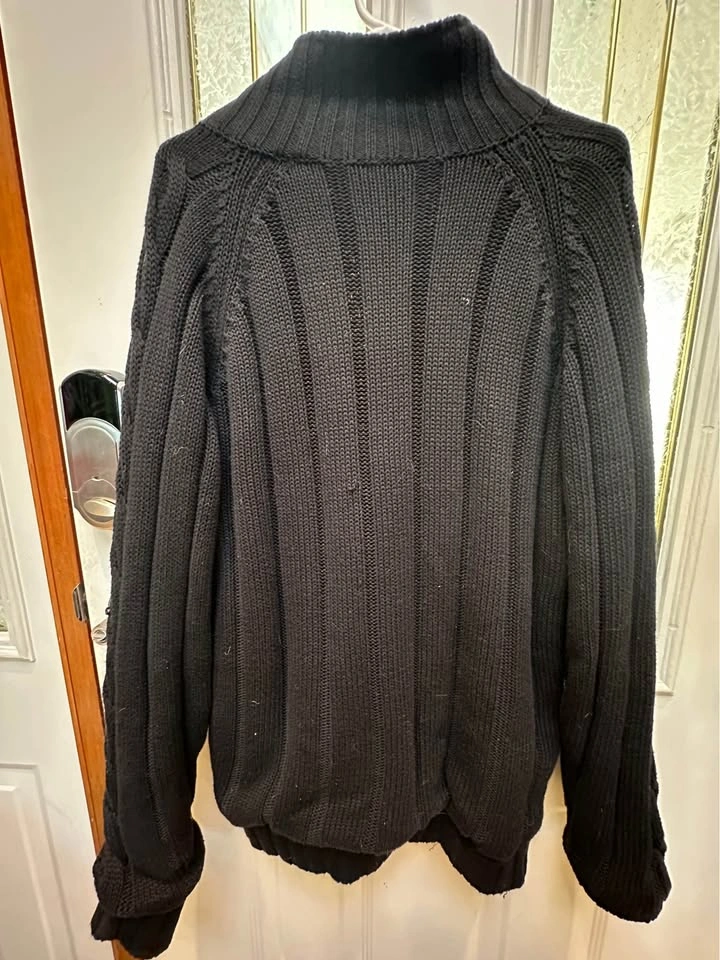 Black Weatherproof Vintage Full-Zip Sweater Jacket – XL - photo 4