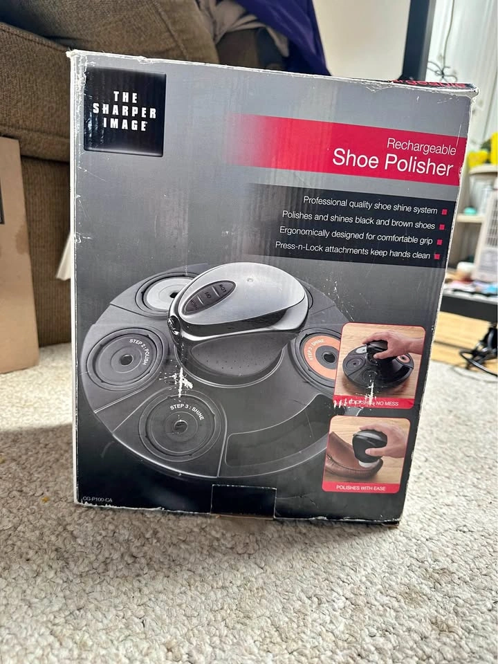 The Sharper Image Rechargeable Shoe Polisher